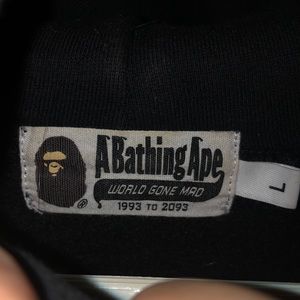 Authentic bape pull over hoodie